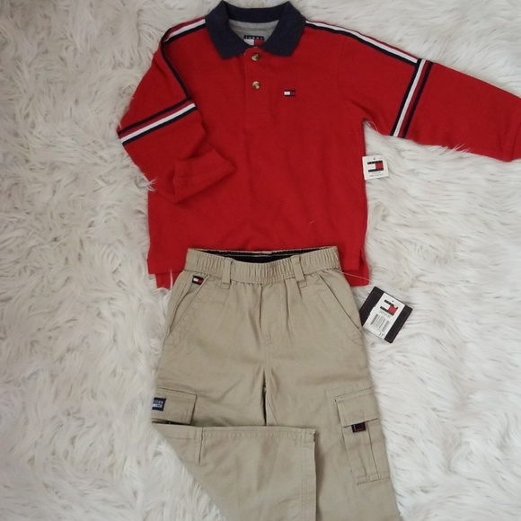 shirt /& Leggings size 4T New Tommy Hilfiger Girls 3 pc Black Bomber Jacket